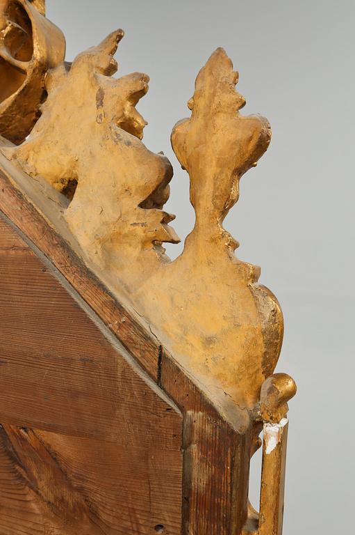 SPEGEL och KONSOLBORD, nyrokoko, 1800-talets slut.