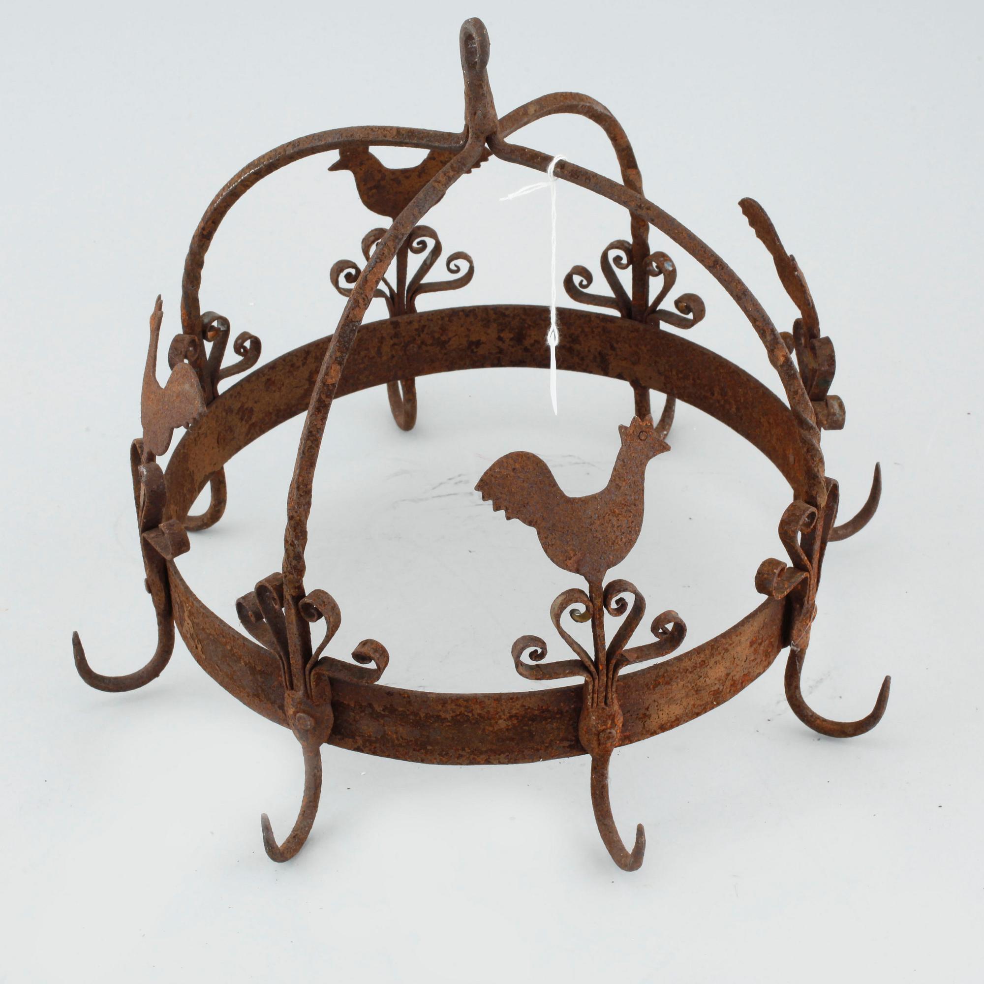 A meat hook in wrought iron, 18th / 19th century.