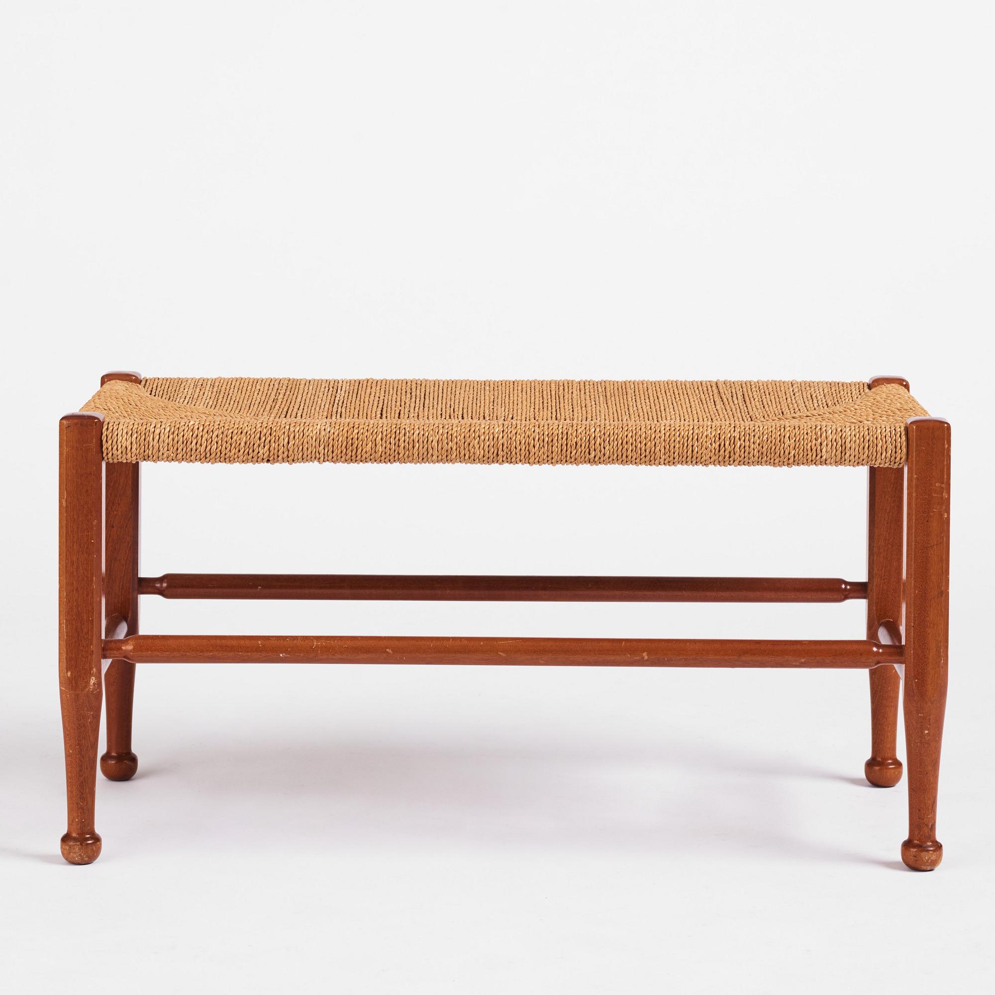 Josef Frank, bänk, modell "2009", Firma Svenskt Tenn 1900-talets mitt.