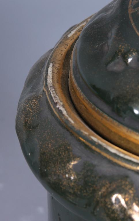 PRAKTURNOR, ett par, flintgods, 1800/1900-tal, troligen England.