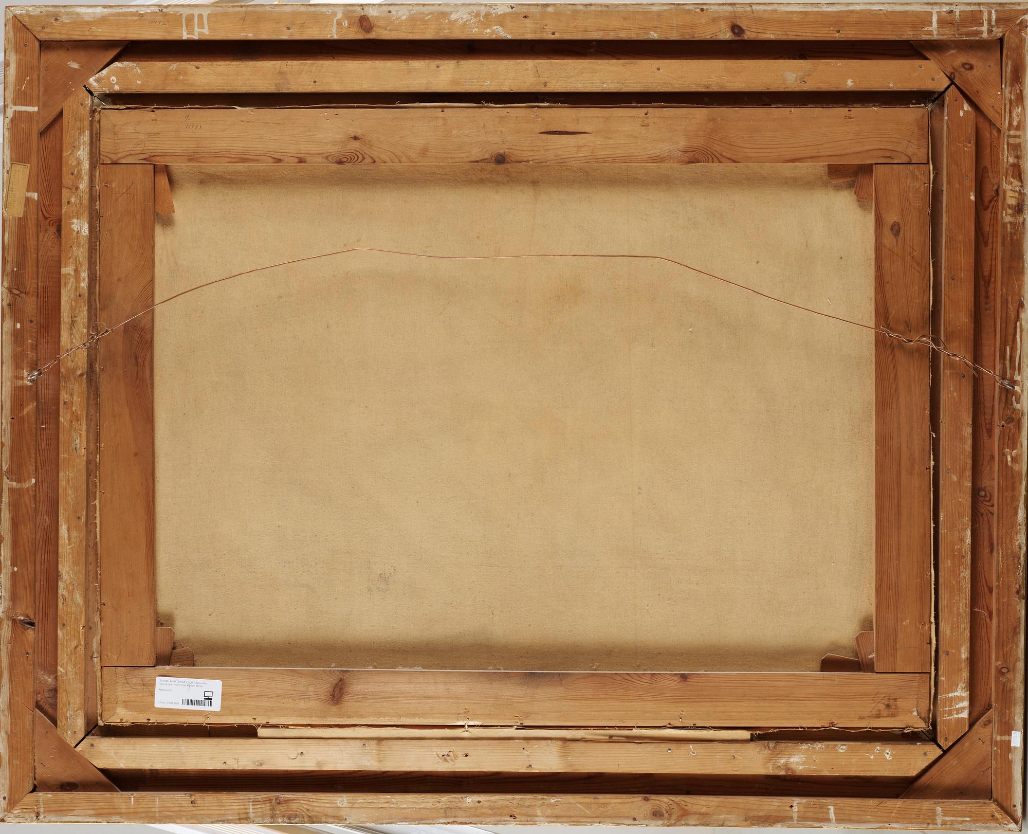 MORTEN MÜLLER, kopia efter, olja på duk, märkt Cop Morten Müller.