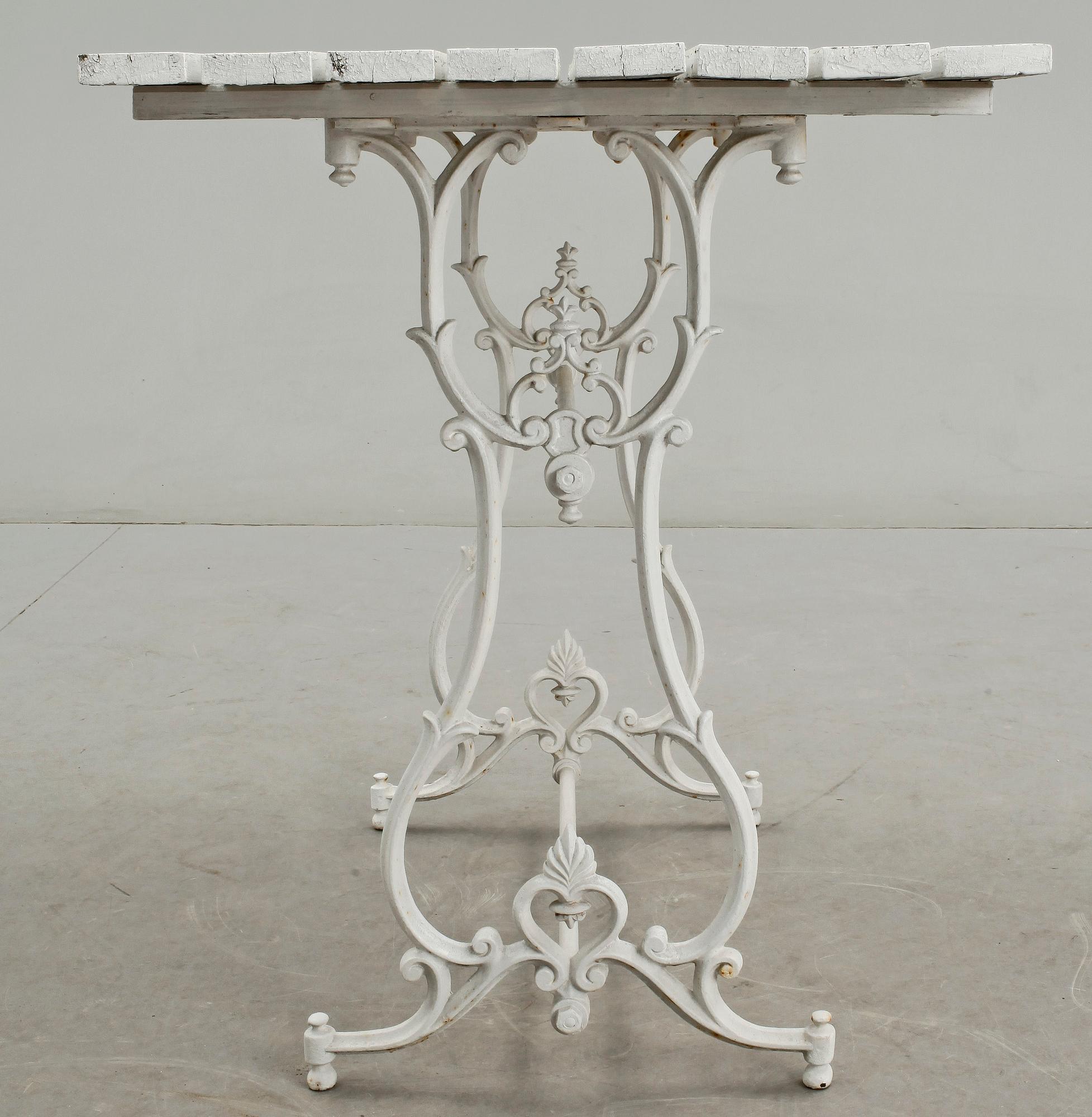 TRÄDGÅRDSBORD, 1800-talets slut.