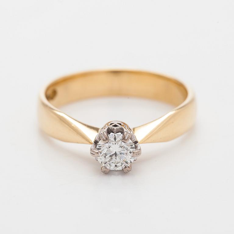 Ring, briljantslipad diamant 0,35 ct, 18K guld, 2007.