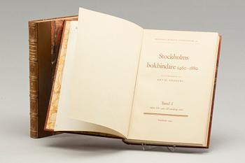 ARVID HEDBERG, vol I-II "Stockholms Bokbindare 1460-1880."Stockholm, 1949.