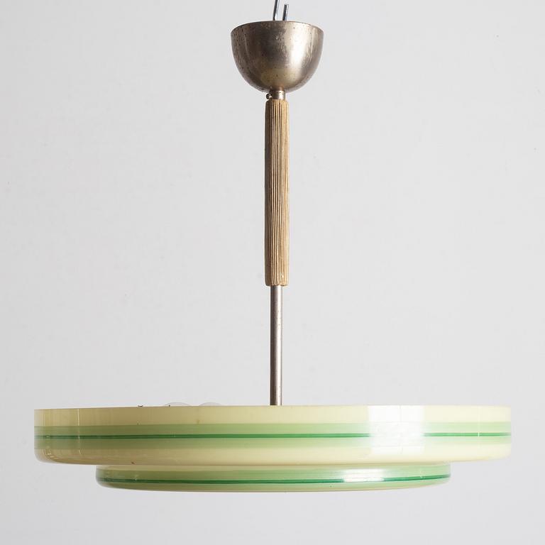 Taklampa, funkis, 1930-tal.