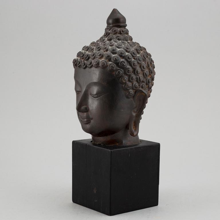 A bronze sculpture of buddha, Thailand, 20th Century.