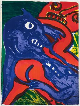 BENGT LINDSTRÖM, set with 7 lithographs in colours, 1975, each signed and numbered 92/200.