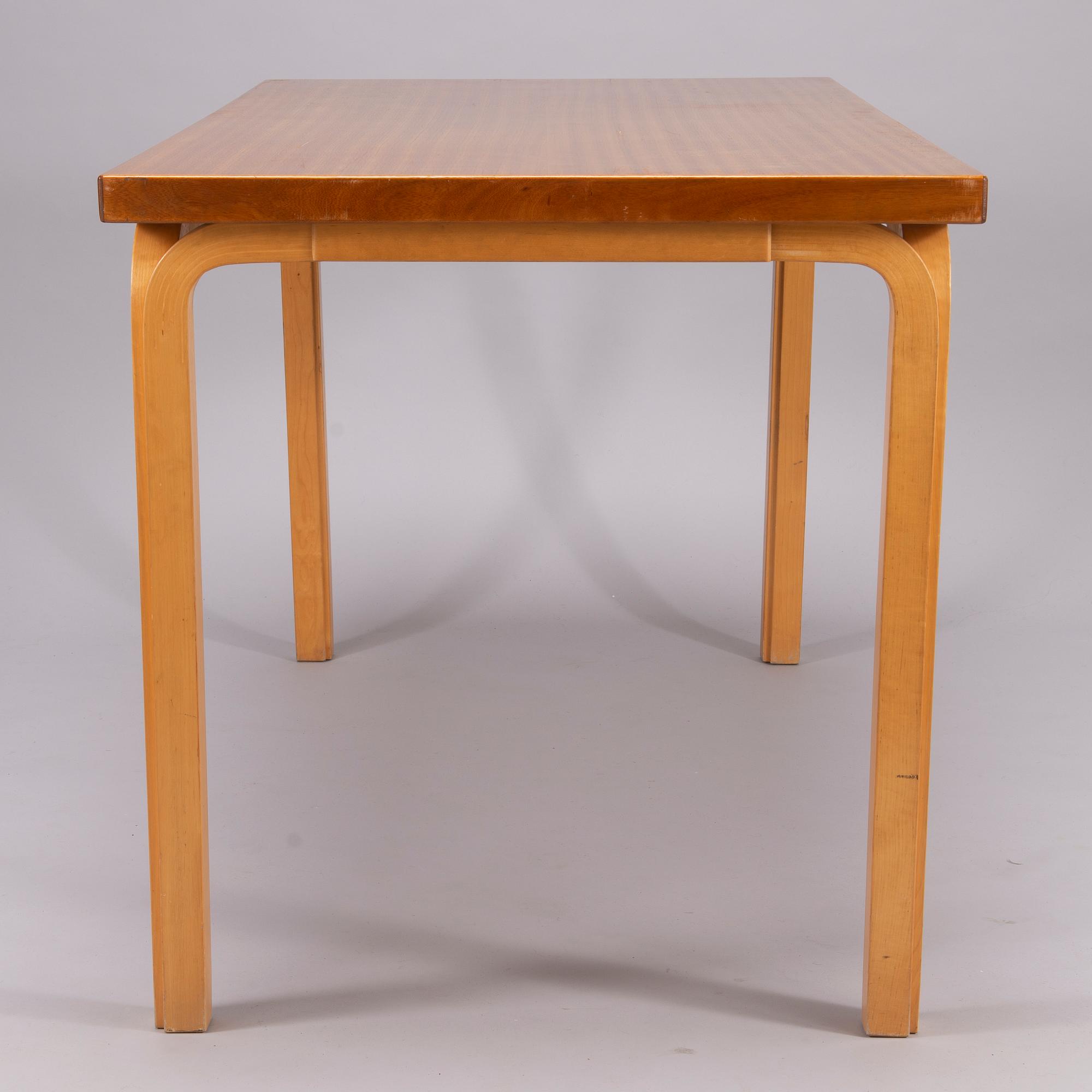 Alvar Aalto, ALVAR AALTO, A mid 20th century 'Y 89'table for Artek. Finland.