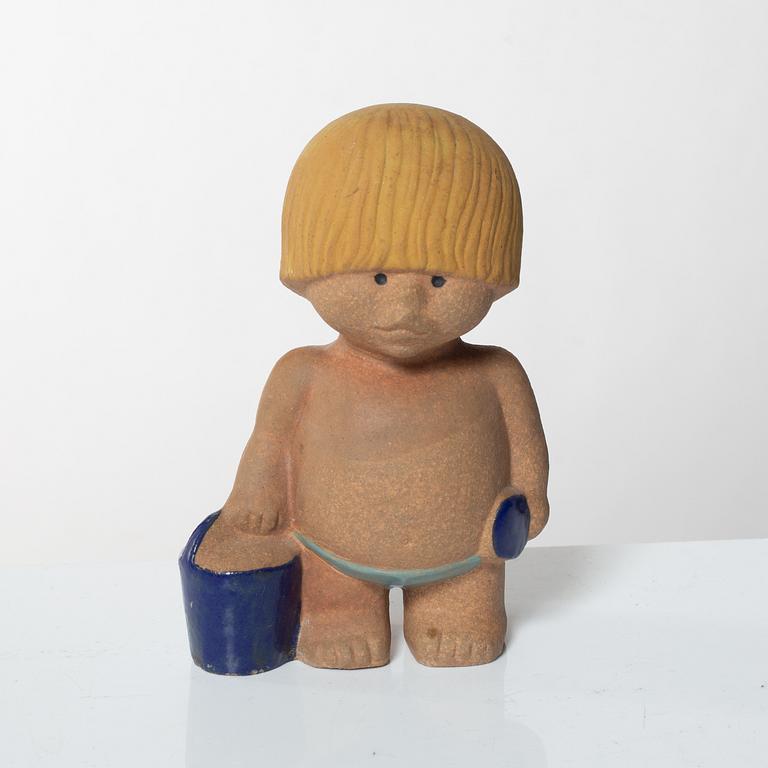 Lisa Larson, figurines, 8 pcs, "Children of the World", Gustavsberg.