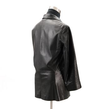 ARMANI COLLEZIONI LEATHER JACKET.