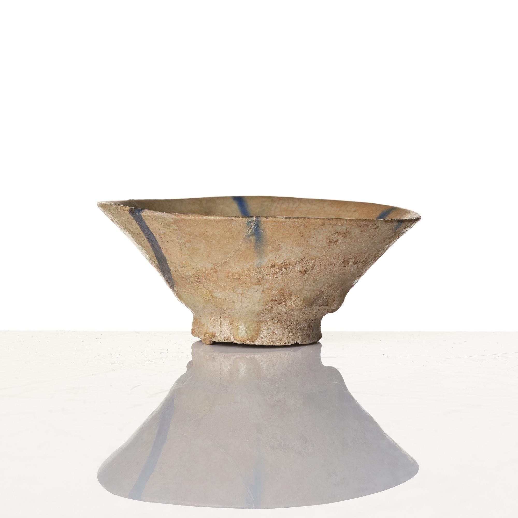 Skål, lergods, Keshan, Persien, omkring 1200 e.kr.