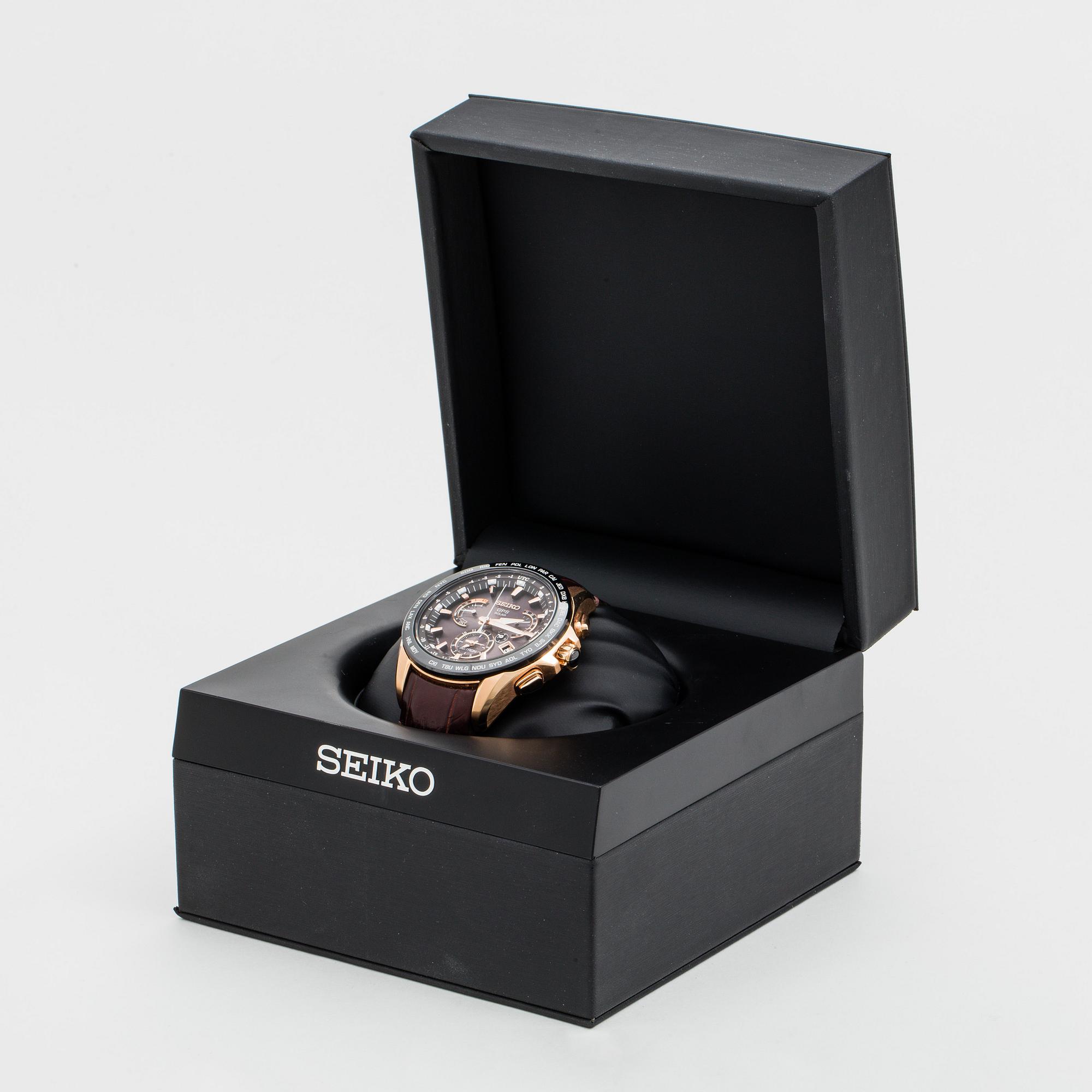 SEIKO, Astron GPS Solar, "Novak Djokovic" Limited Edition 2015, wristwatch, 45 mm,