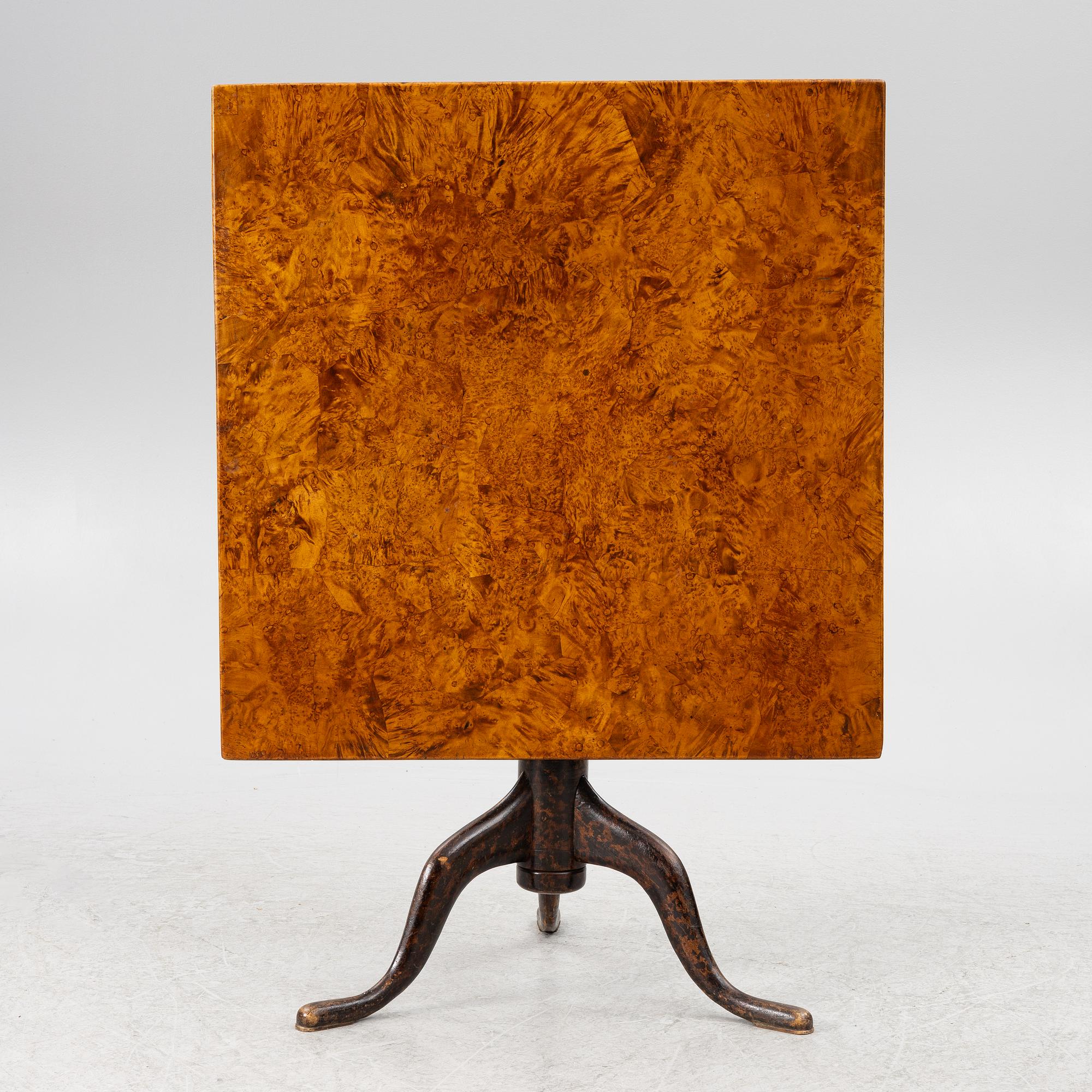 Fällbord,  av Jacob Sjölin (mästare i Köping och Kungsör 1767-85).