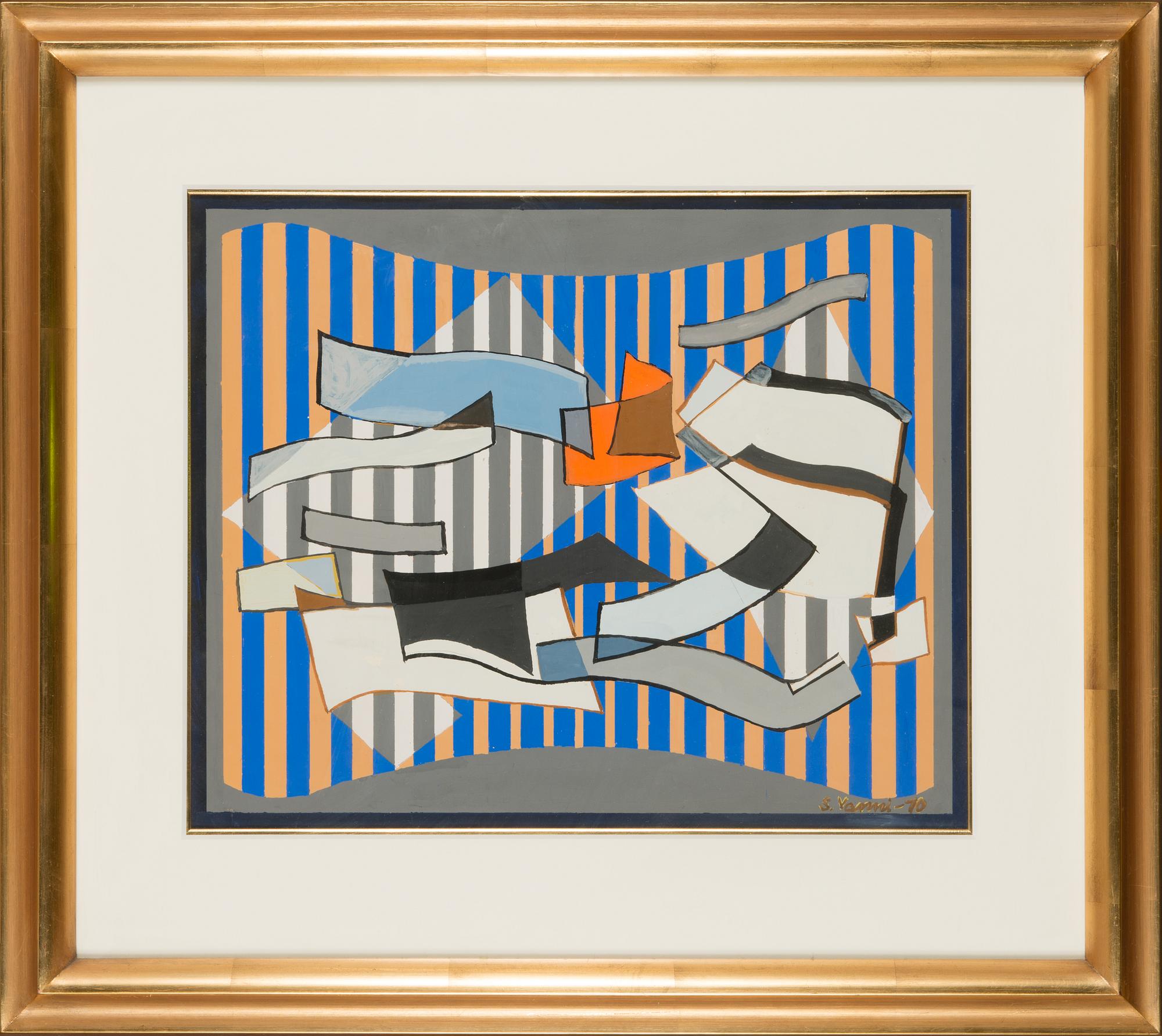 Sam Vanni, gouache, signerad och daterad-70.