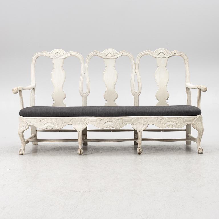 Rococo sofa, mid-18th century.