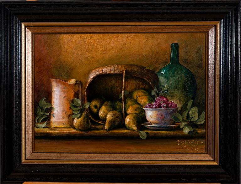 Fritz Jakobsson, STILL LIFE WITH PEARS.