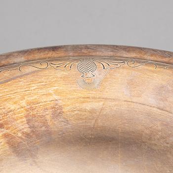 A sterling silver bowl, Just Andersen, Denmark.