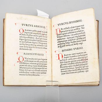BOOK, Incunable, Rome 1473.