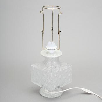 BORDSLAMPA, enligt uppgift prototyp av Timo Sarpaneva, Iitala, 1960-tal.