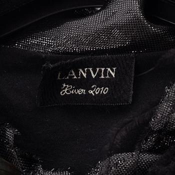 Lanvin a top, Hiver 2010, embroidered with pearls, sequins and feathers, size XS.