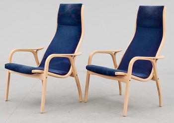 FÅTÖLJER, ett par, "Lamino", Yngve Ekström, Swedese.