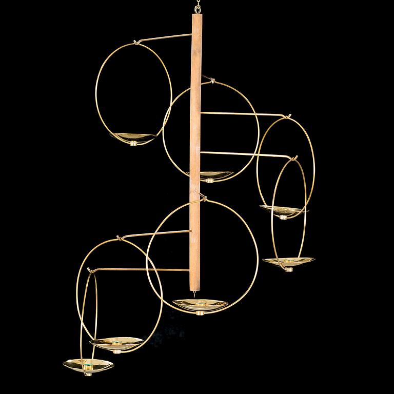 A 1960s "Mobile-Tulitus" chandelier by KAIJA AARIKKA & TIMO SARPANEVA, Finland.