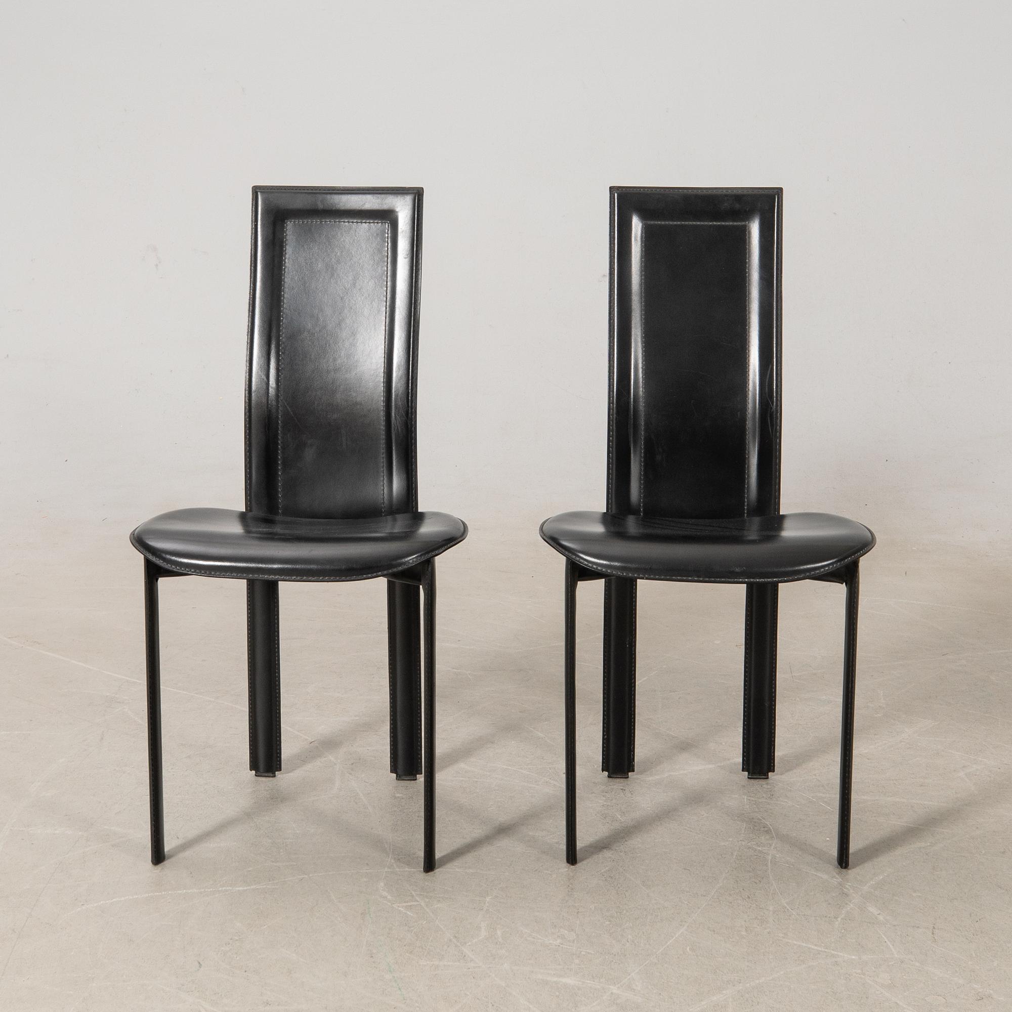 Giorgio Cattelan, chairs, 6 pieces, Italy, 1980s.