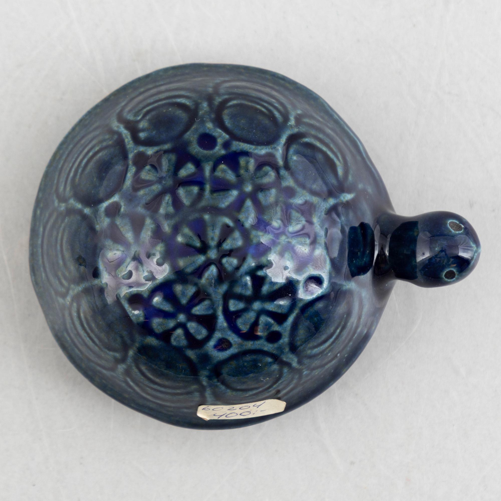 Lisa Larson, figurines, a set of four stoneware figurines including 'Lejon mini' from the series 'Afrika', Gustavsberg.