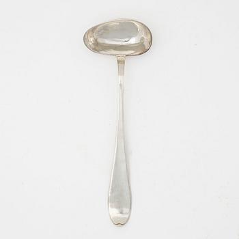 A Swedish silver soup ladle, mark of Wilhelm Smedberg, Karlstad 1791.