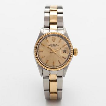 Rolex, Oyster Perpetual, Date, wristwatch, 25 mm.