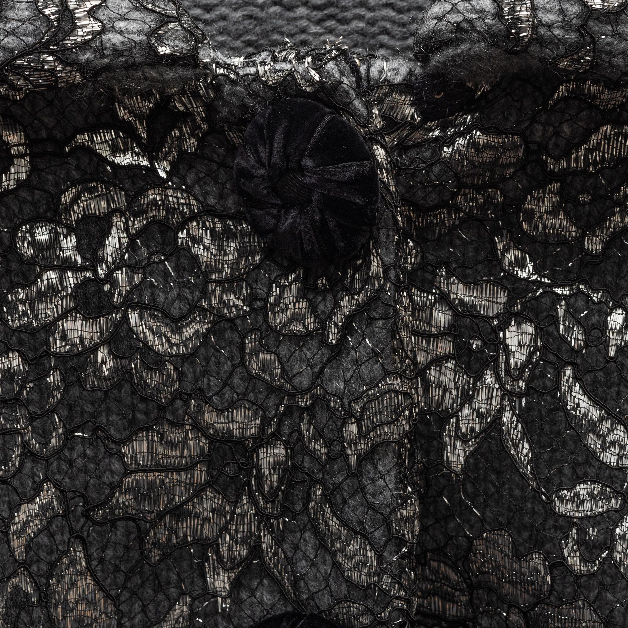 Marc Jacobs, a cashmere and lace cardigan, size S.