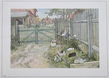 BÖCKER, 5 st, Carl Larsson, "Åt Solsidan", "Spad-Arfvet mitt lilla lantbruk", "Ett hem", "Andras barn", "Larssons".