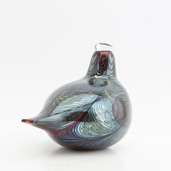 Oiva Toikka, Figurine Nuutajärvi/Notsjö Finland signed glass.