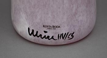 VASER, 3 st, glas, Ulrika Hydman, Ulrica-Hydman Vallien. Kosta Boda. Sign.