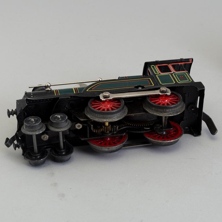 TÅGSET, plåt, GBN Bavaria, Bing Werke, tre delar samt räls, 1900-talets första hälft.