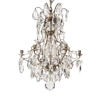 30. A Rococo style chandelier, early 20th century.