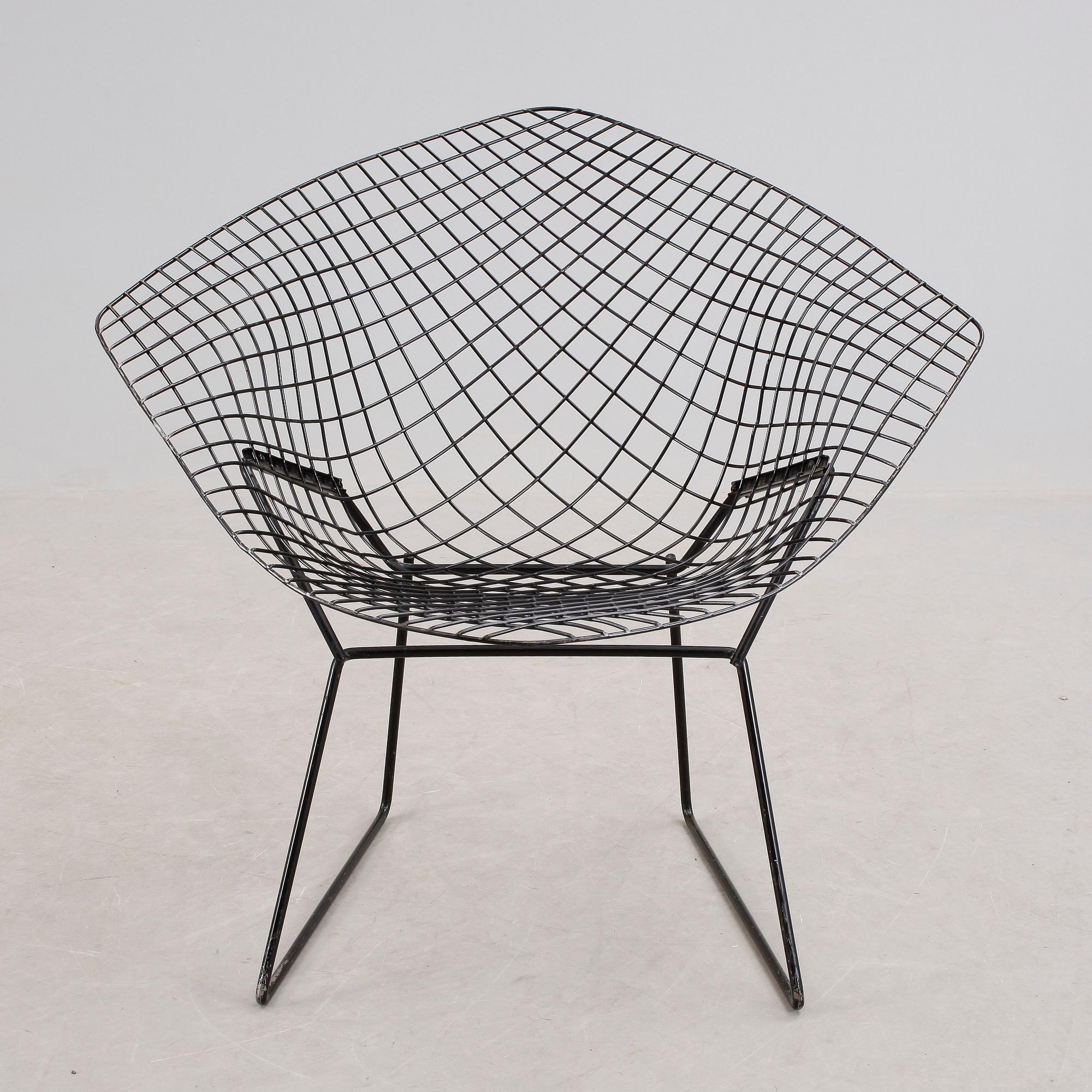 FÅTÖLJ, "Diamond chair", Harry Bertoia. Modellen formgiven 1952.