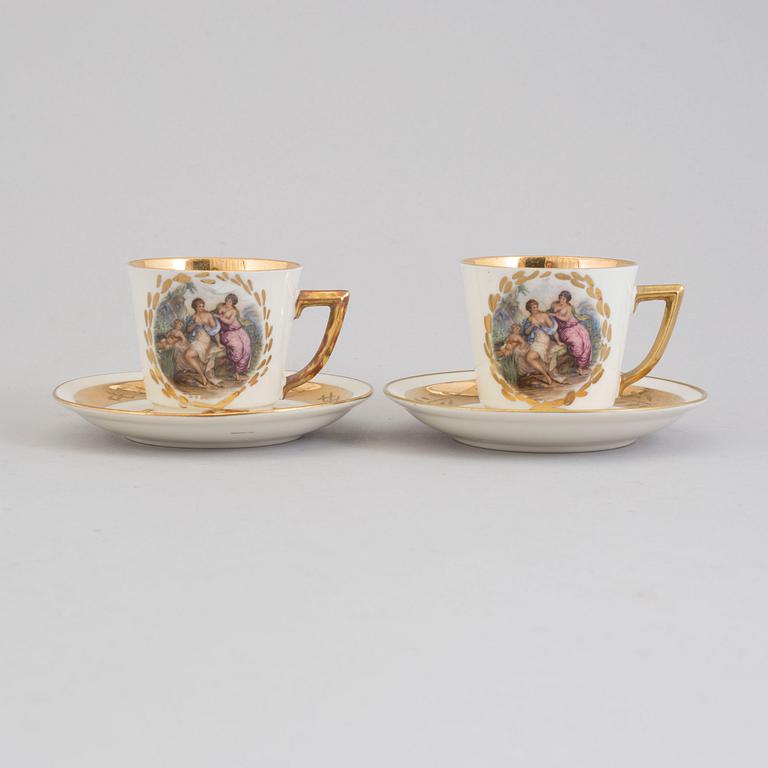 A Royal Copenhagen part service, 20th century (6 pieces).
