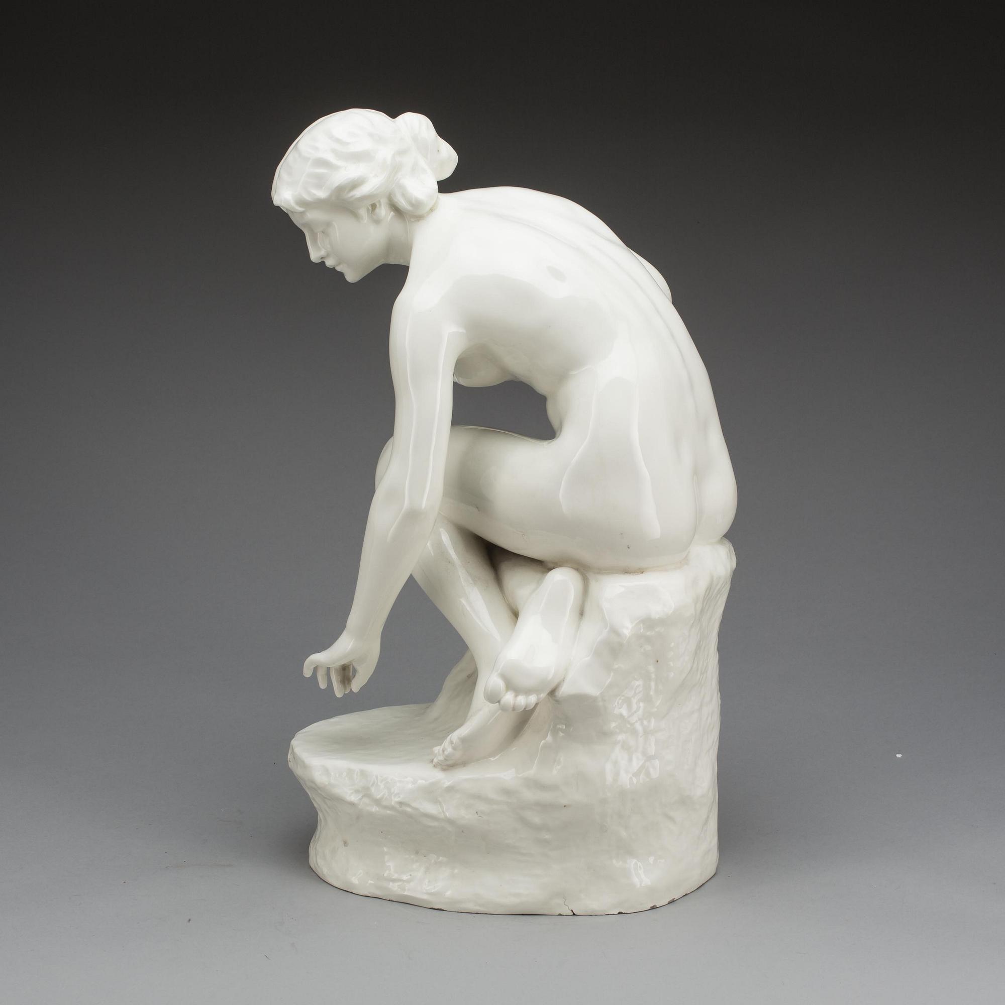 FIGURIN, E. Tell, Goldscheider, Wien. 1900-talets början.