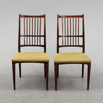 A 7 piece dining group by Svante Skogh, Seffle Möbelfabrik, Säffle, 1950's/60's.