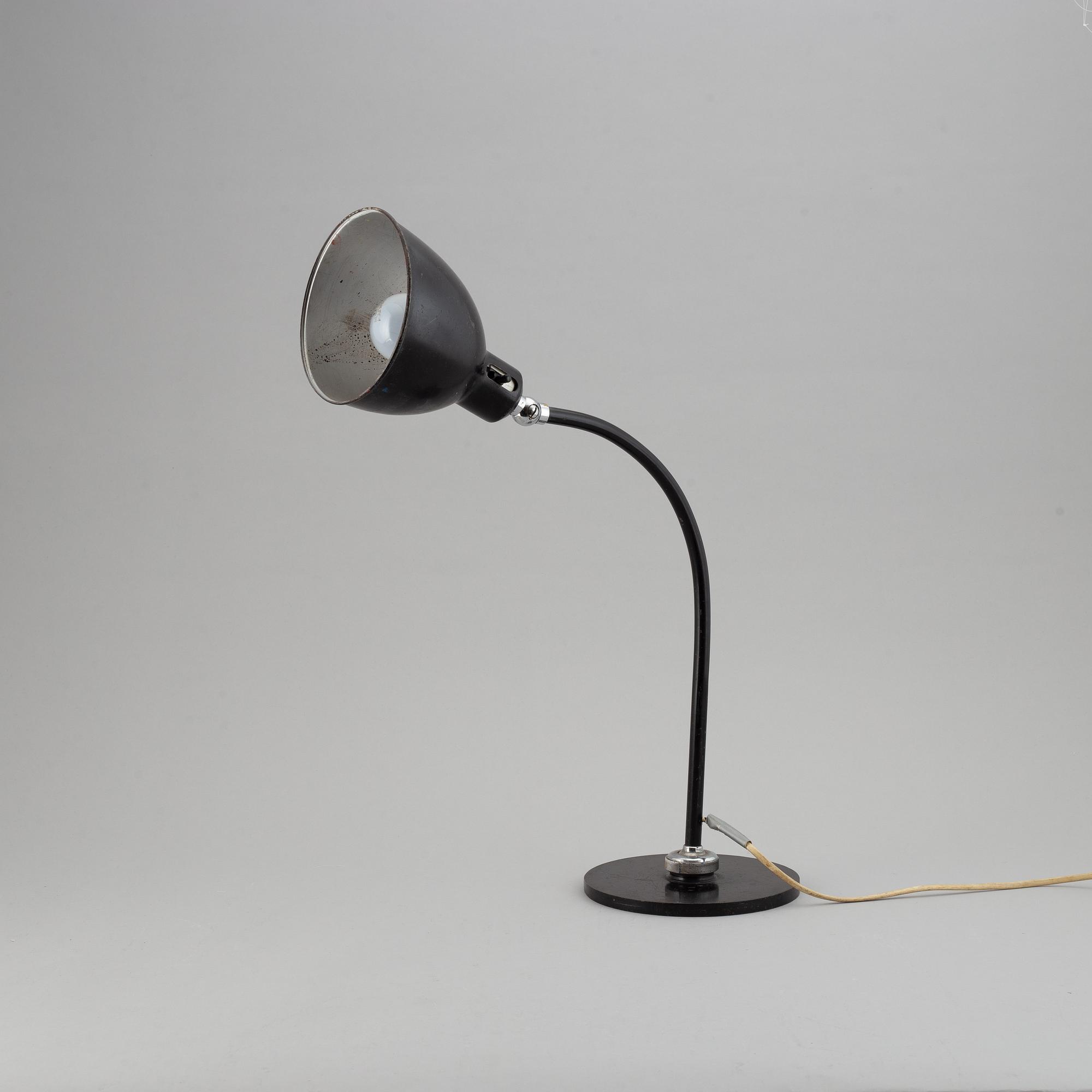 CHRISTIAN DELL, a model 2608 'Polo-Populär' table light, Bünte & Remmler, 1930's/40's.