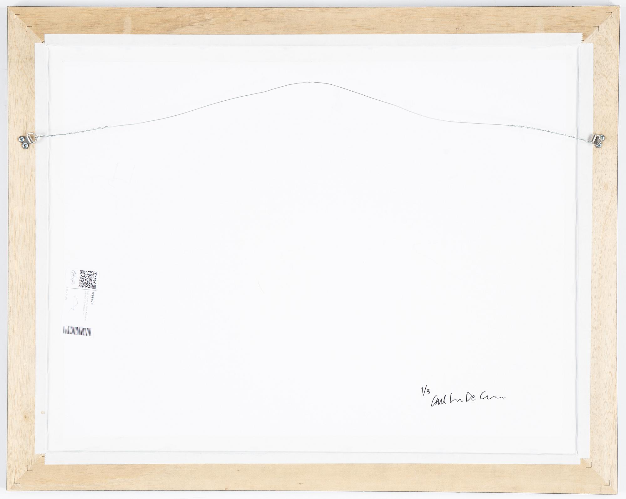 Carl Johan De Geer, photo, signed 1/3 verso.