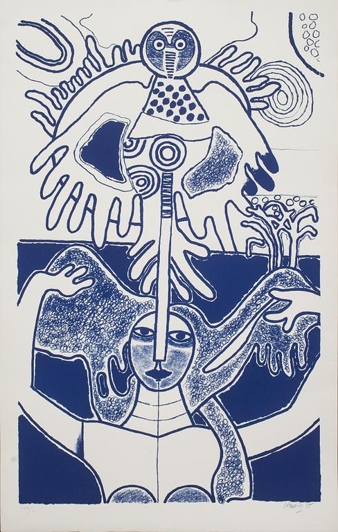 BEVERLOO CORNEILLE, färgserigrafi, signerad, numrerad XXX/L och daterad- 85.