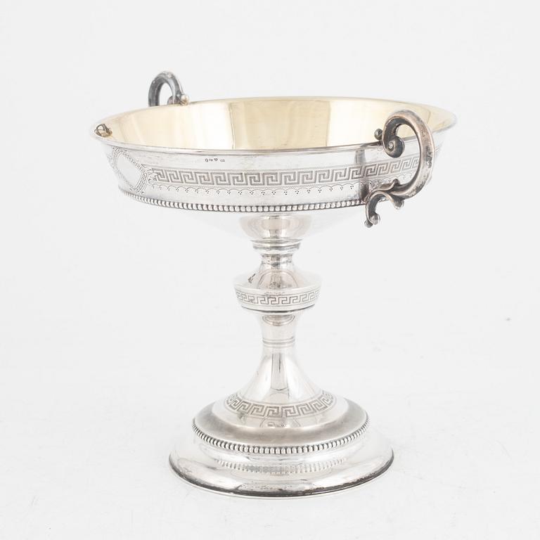 A Swedish silver bowl, mark of Gustaf Möllenborg, Stockholm 1879.