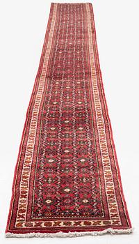 Rug, oriental, "runner", Hosenabad, 550x66 cm.