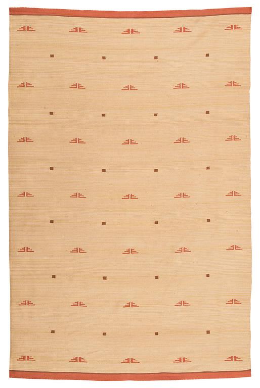 Hårgarnsmatta, Aaltonens Mattväveri, Kiikka, Finland. 360 x 240 cm.