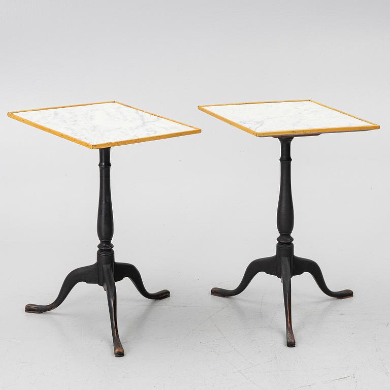 Fällbord, ett par, Sverige, omkring år 1800, Sengustavianska.