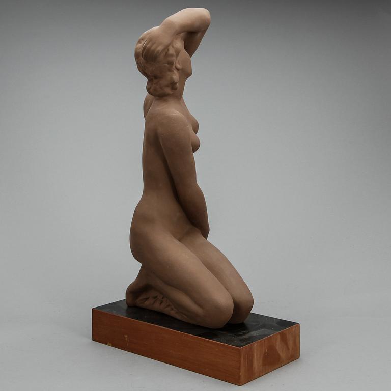 SKULPTUR, terrakotta, efter, Fritz Klimsch, 1900-tal.