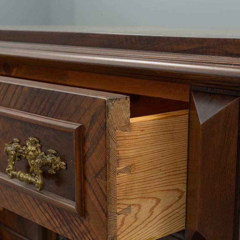 A late 19th century renaissance style secretaire.