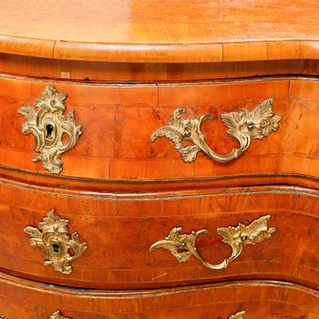 A Rococo bureau from the 18th century.